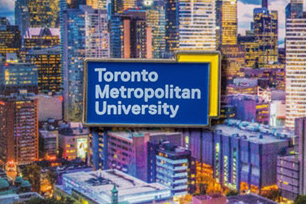 Toronto Metropolitan University Campus Store - Navy Hoodie with